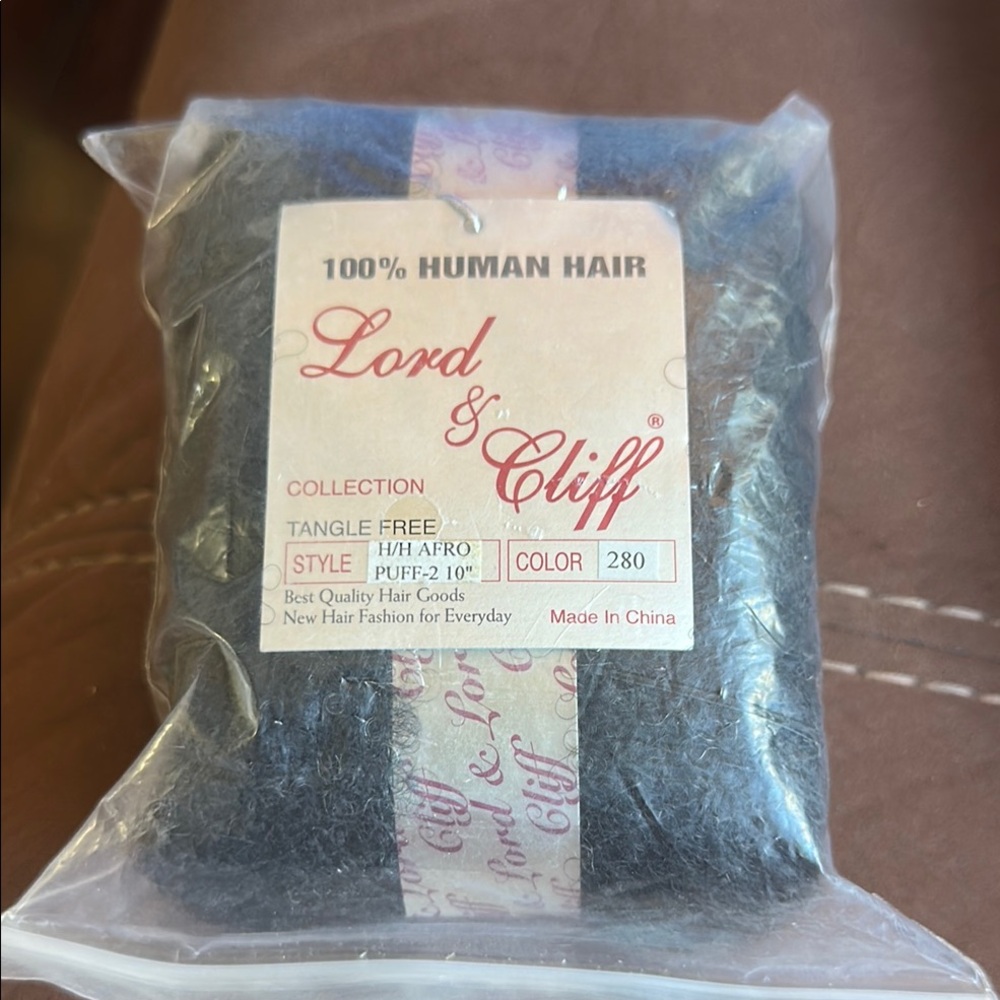 Afro Puff Hair Extension - Black